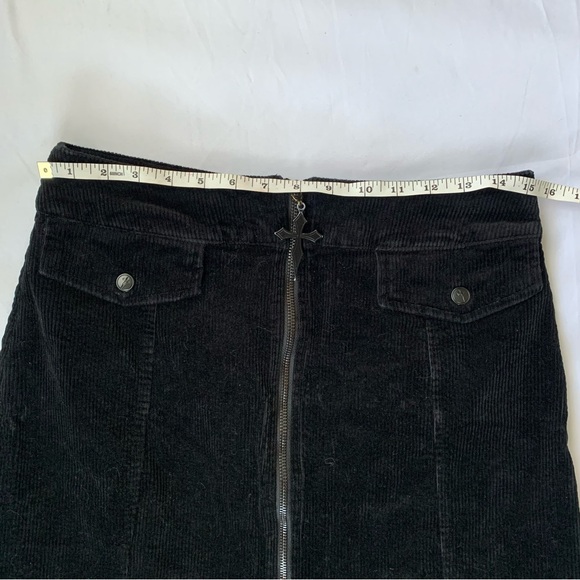 Killstar Cross Corduroy Mini Skirt - Picture 4 of 6
